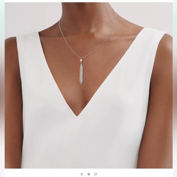 Tiffany & Co. Elsa Peretti mesh tassel pendant with pearl - Picture 6 of 7